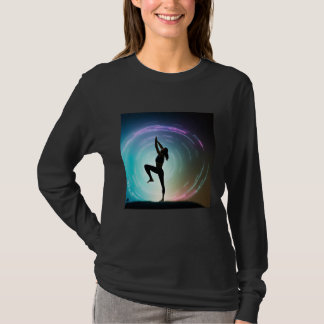 Camiseta Garota de Ioga Salutação Solar Feminina Meditação