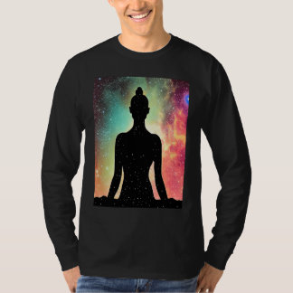 Camiseta Garota de Ioga Salutação Solar Feminina Meditação