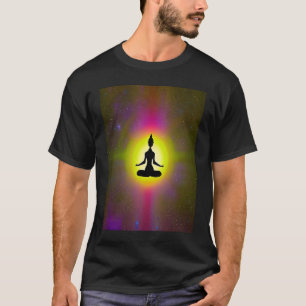Camiseta Garota de Ioga Salutação Solar Feminina Meditação 