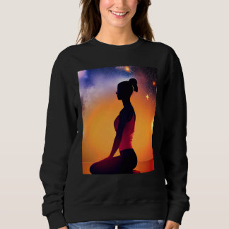 Camiseta Garota de Ioga Salutação Solar Feminina Meditação 