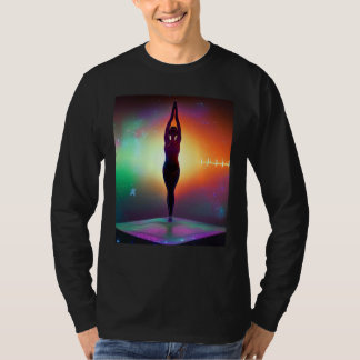 Camiseta Garota de Ioga Salutação Solar Feminina Meditação 