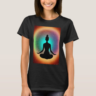 Camiseta Garota de Ioga Salutação Solar Feminina Meditação 