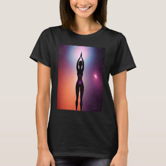 Camiseta Garota de Ioga Saudação Solar Feminina Meditação C