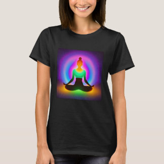 Camiseta Garota de Ioga Saudação Solar Feminina Meditação C