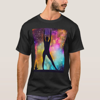 Camiseta Garota de Ioga Saudação Solar Feminina Meditação C