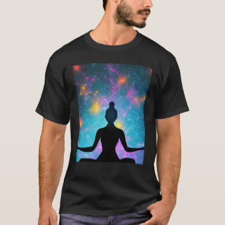 Camiseta Garota de Ioga Saudação Solar Feminina Meditação C