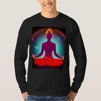 Camiseta Garota de Ioga Saudação Solar Feminina Meditação C