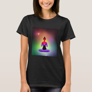 Camiseta Garota de Ioga Saudação Solar Feminina Meditação C
