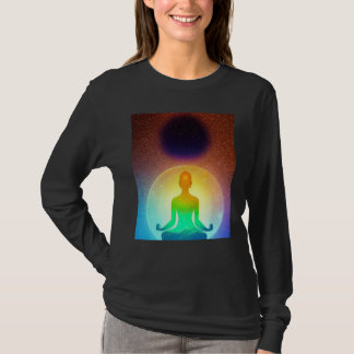 Camiseta Garota de Ioga Saudação Solar Feminina Meditação C