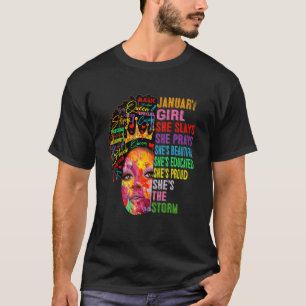 Camiseta Garota de janeiro que ela faz apresentações e reze