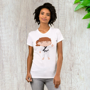 Camiseta Garota de Karate Personagem de Artes Marciais Kids