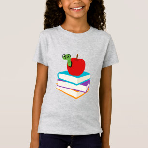 Camiseta Garota de leitura de livretos