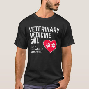 Camiseta Garota de Medicina Veterinária Como uma garota nor