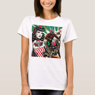 Camiseta Garota de Motocicleta