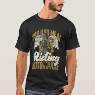 Camiseta Garota de Motoqueira Clássica Feminina Você Me Con