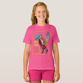 Camiseta Garota de Música Legal – Notas Ousadas, Coração Se