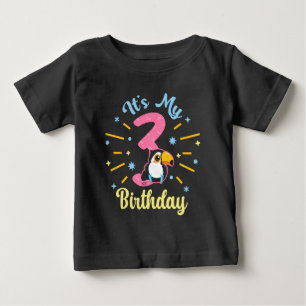 Camiseta Garota-de-Nascimento de aniversário de 3 anos Turi