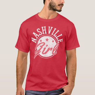 Camiseta Garota de NashvilleTennessee Cidade da Música Coun