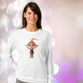 Camiseta Garota de Natal Tee das Mulheres