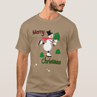 Camiseta Garota de neve de Natal