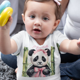 Camiseta Garota de Panda de Bebê