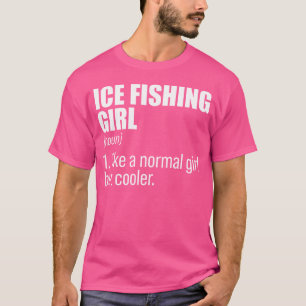 Camiseta Garota De Pesca Do Gelo Nova Definição Pesca Do Ge