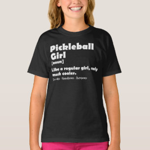 Camiseta Garota de Pickleball Definição Engraçada Pickle Ba