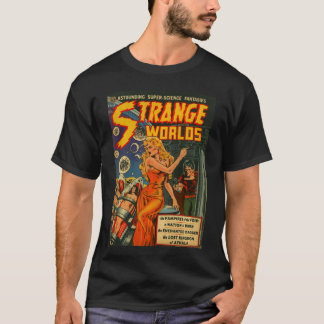 Camiseta Garota de Pin Up de Ficção Científica Ficção Cient