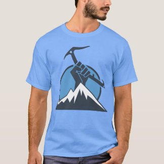 Camiseta Garota de poder de escalada no gelo