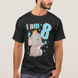 Camiseta Garota de roupas de aniversário de 8 anos Koala