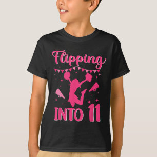 Camiseta Garota de torcida de 11 anos de aniversário 11ª Ch