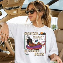 Camiseta Garota de Verão Quente 2026 Moda Tendente
