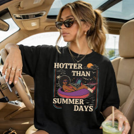 Camiseta Garota de Verão Quente 2026 Moda Tendente