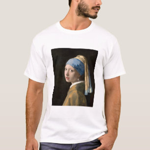 Camiseta Garota de Vermeer com Pérolas