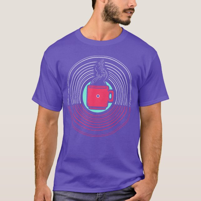 Camiseta Garota de vinil espresso (Frente)
