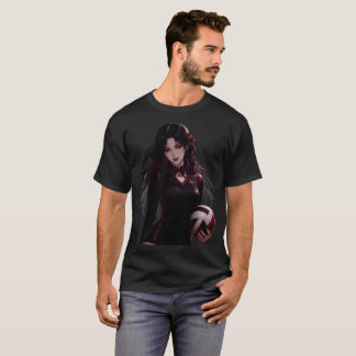 Camiseta Garota de Volei Anime - Edição de Halloween