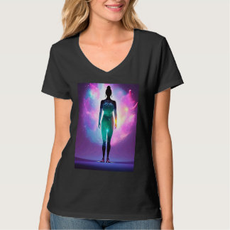 Camiseta Garota de Yoga Salutação Solar Feminina Meditação