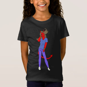Camiseta garota diabo