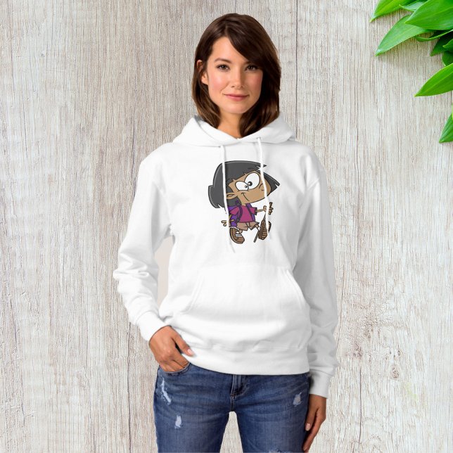 Camiseta Garota Divertida de Trilha Exploradora da Natureza (Criador carregado)