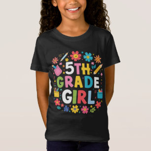 Camiseta Garota do 5 da 5ª série de volta à escola