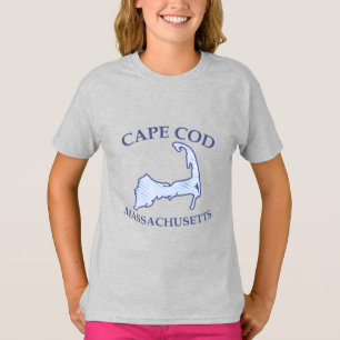 Camiseta Garota do Cabo Striped Azul de pré-disquete