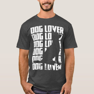 Camiseta Garota do Cachorro Engraçado