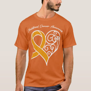 Camiseta Garota do Cancer da Infância Valente da Fita do Co