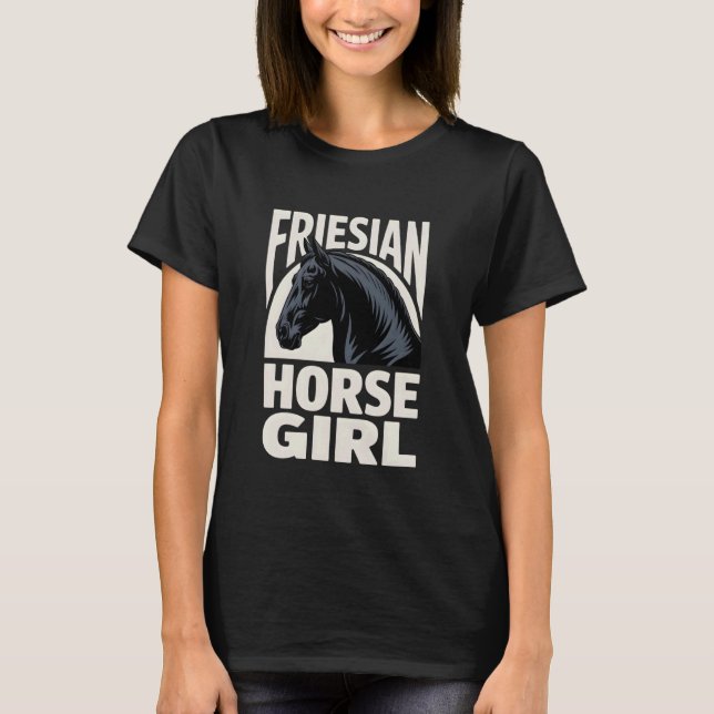 Camiseta Garota do Cavalo Frísio (Frente)