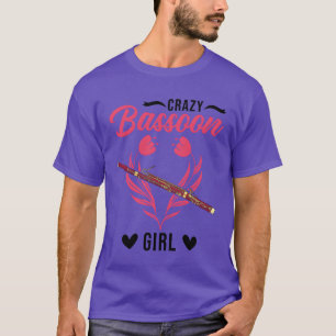Camiseta Garota do Fagote Louca Toca Fagote engraçado