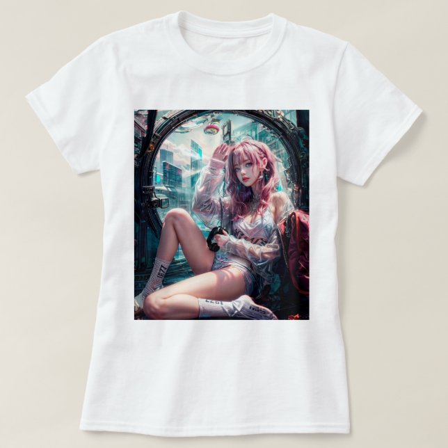 Camiseta garota do futuro (Frente do Design)