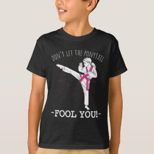 Camiseta Garota do Karatê Tailandesa de Taekwondo Não Deixe