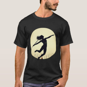 Camiseta garota do lance de javelã