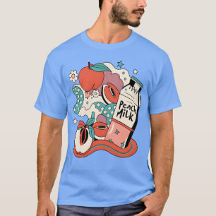 Camiseta Garota do leite de pêssego estética japonesa dos a