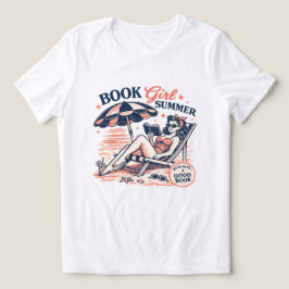 Camiseta Garota do Livro de Verão Praia Retro